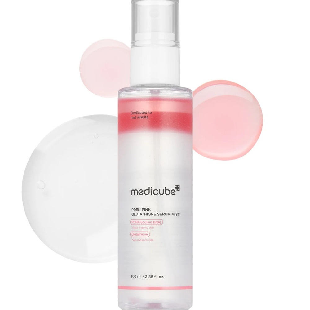 Medicube PDRN Pink Glutathione Serum Mist |
Pink Glass Glow Serum Mist